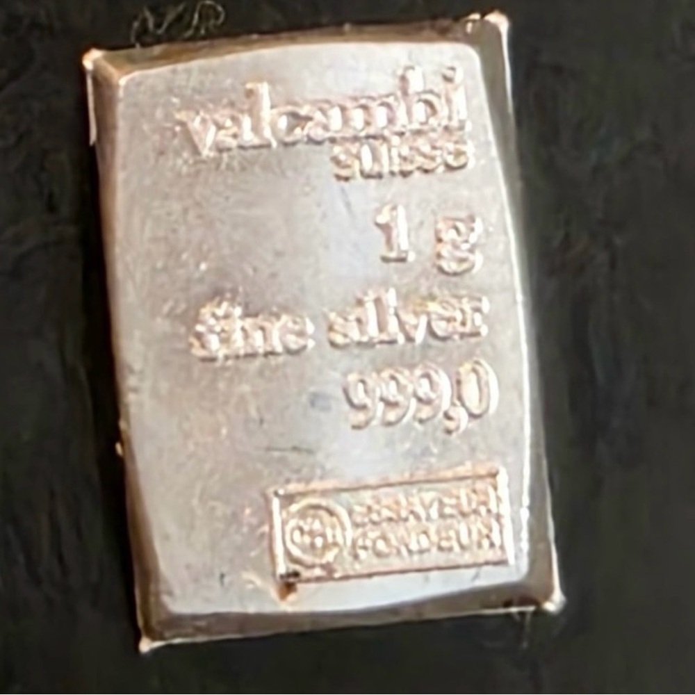 Valcambi Suisse 1g Fine Silver Bar